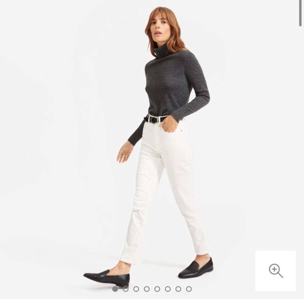 Everlane high waisted straight jean